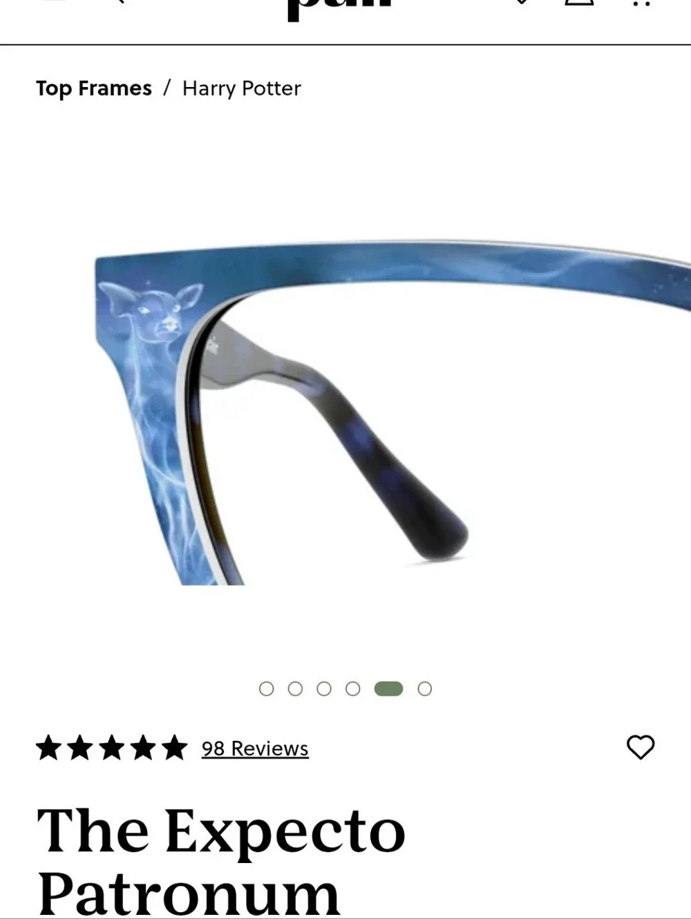 Warner Bros. Harry Potter Blue Rectangular Women's Glasses Cover- The Larkin